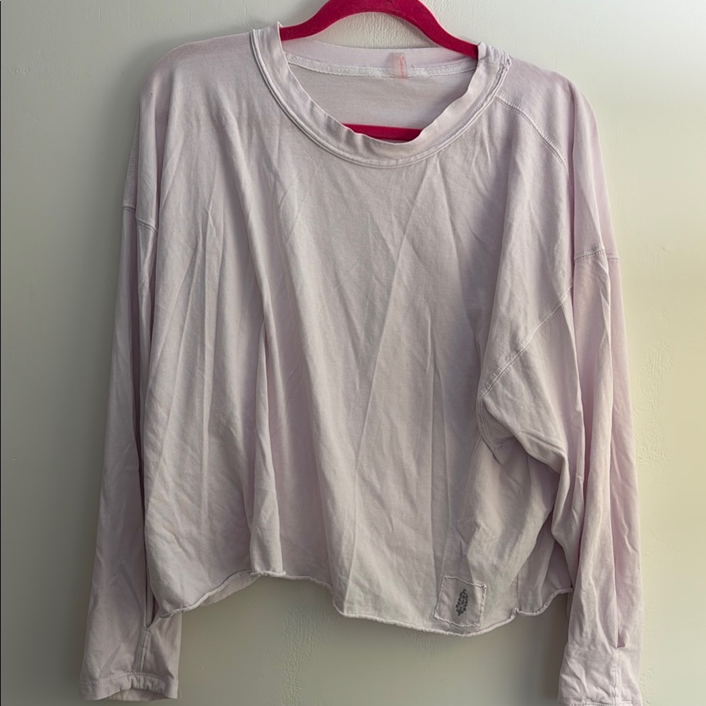 Free People Oversized Boxy Long Sleeve Sweatshirt